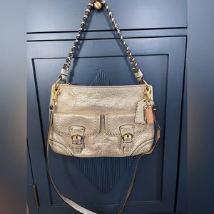 Coach leather handbag with top and crossbody strap.  Great condition.